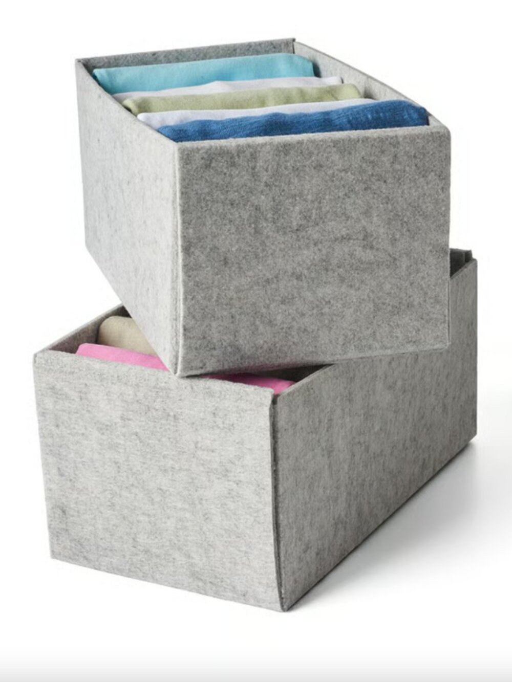 Set of 2 IKEA Komplement Felt Drawer Organizers